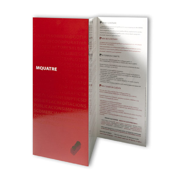 Fullet Desplegable: Díptics i tríptics