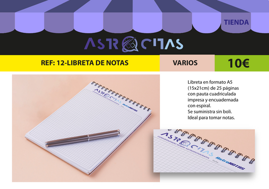 Bloc de notas Astrocitas